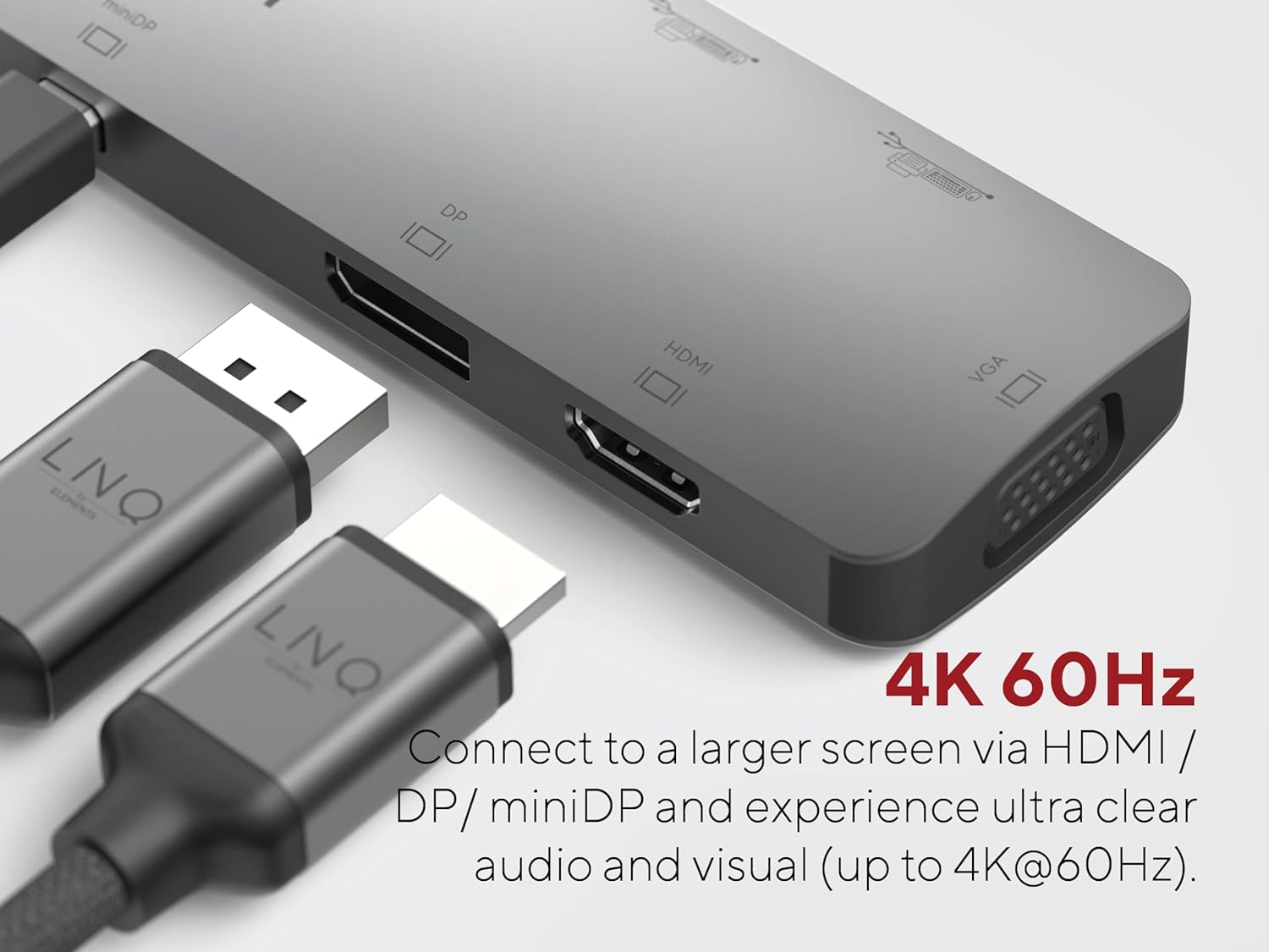 LINQ 7IN1 USB-C HDMI ADAPTER TRIPLE DISPLAY MST