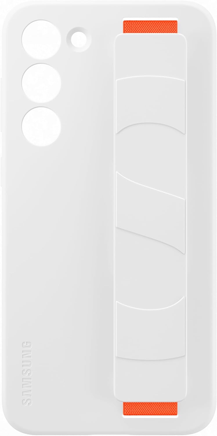 Samsung Galaxy S23+ Silicone Grip Case White White Silicone Grip Case S23+