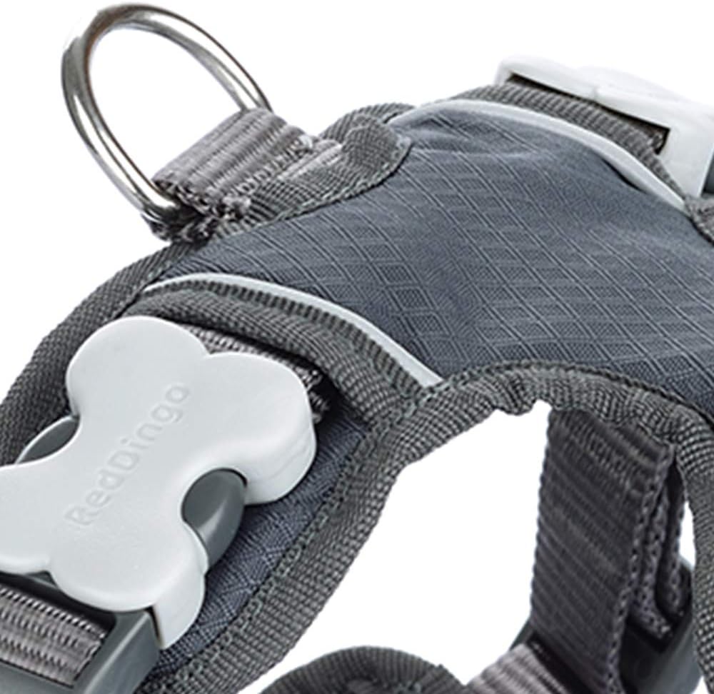 Dog Harness Red Dingo Padded Grey Xs Size