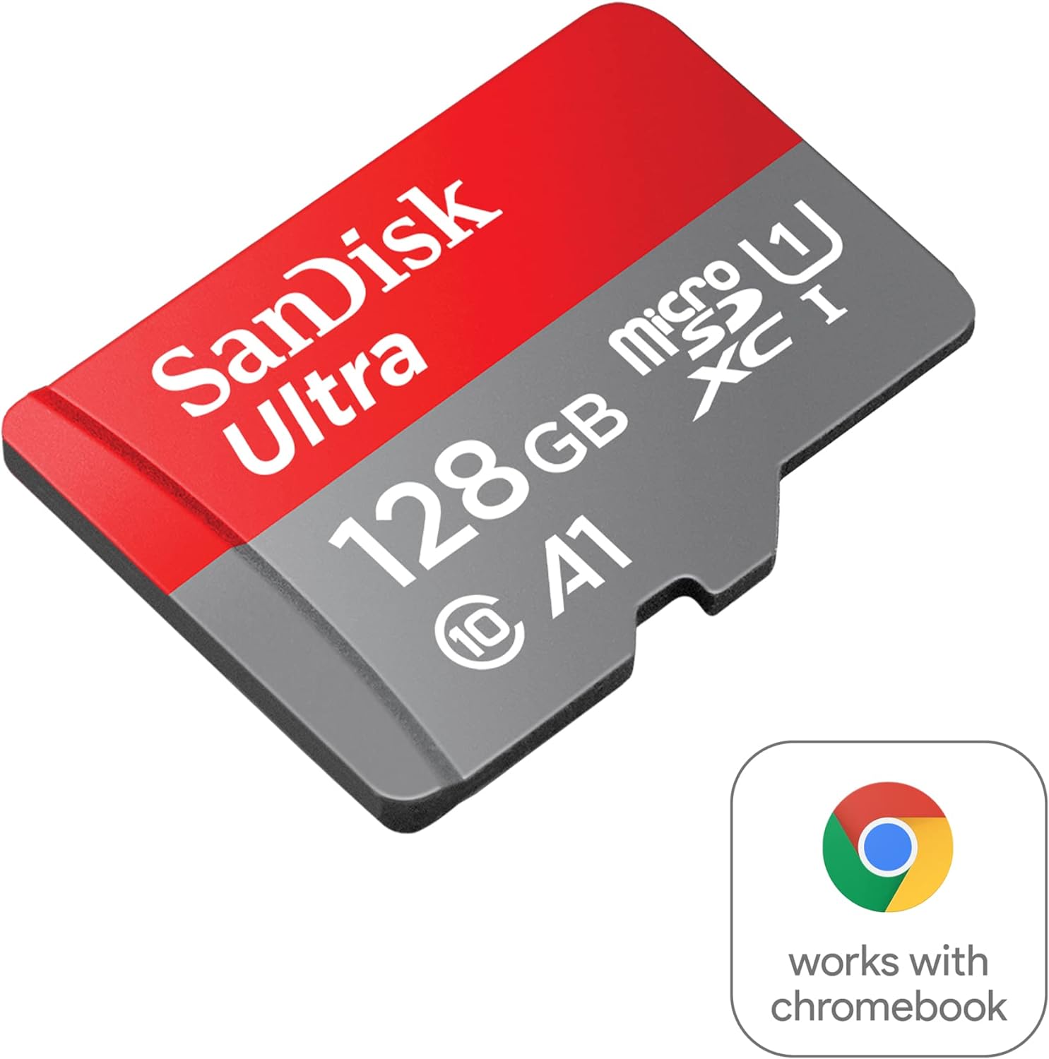 SanDisk 128GB Ultra microSDXC UHS-I Card for Chromebooks - Certified Works with Chromebooks - SDSQUAB-128G-GN6FA