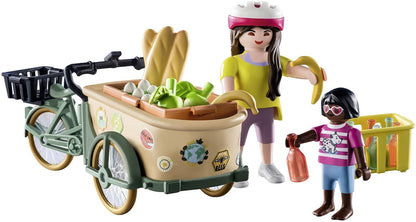 Playmobil 71306 Country Cargo Bike, practical and environmentally friendly transport and exciting adventures, fun imaginative role play, playsets suitable for children ages 4+