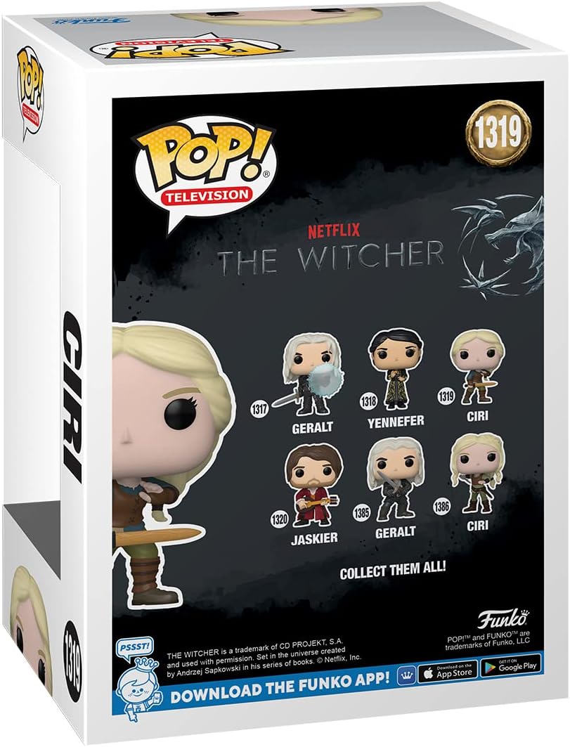 Funko POP! TV: Witcher - Ciri With Sword - the Witcher - Collectable Vinyl Figure - Gift Idea - Official Merchandise - Toys for Kids & Adults - TV Fans - Model Figure for Collectors and Display