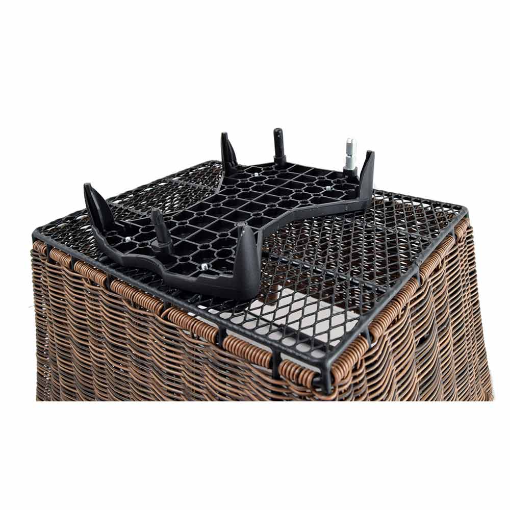 Pletscher Rattan Hinterradkorb