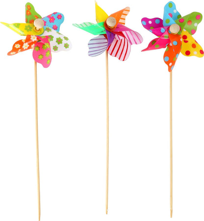 small foot Display Windmill Colourful Pack of 24, 1262