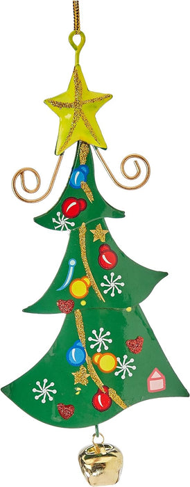 Small Foot 5147 Metal Pendant Christmas Tree Christmas Decoration, Set of 4, Metal, Multicoloured, 1, 4
