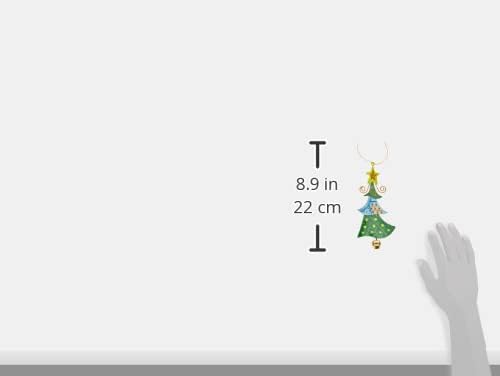Small Foot 5147 Metal Pendant Christmas Tree Christmas Decoration, Set of 4, Metal, Multicoloured, 1, 4