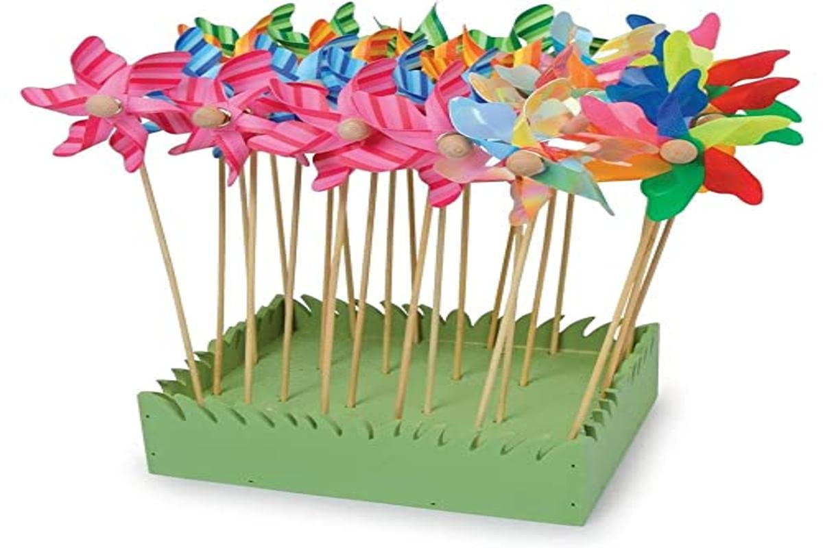 Wooden Handled Windmill (Set of 24