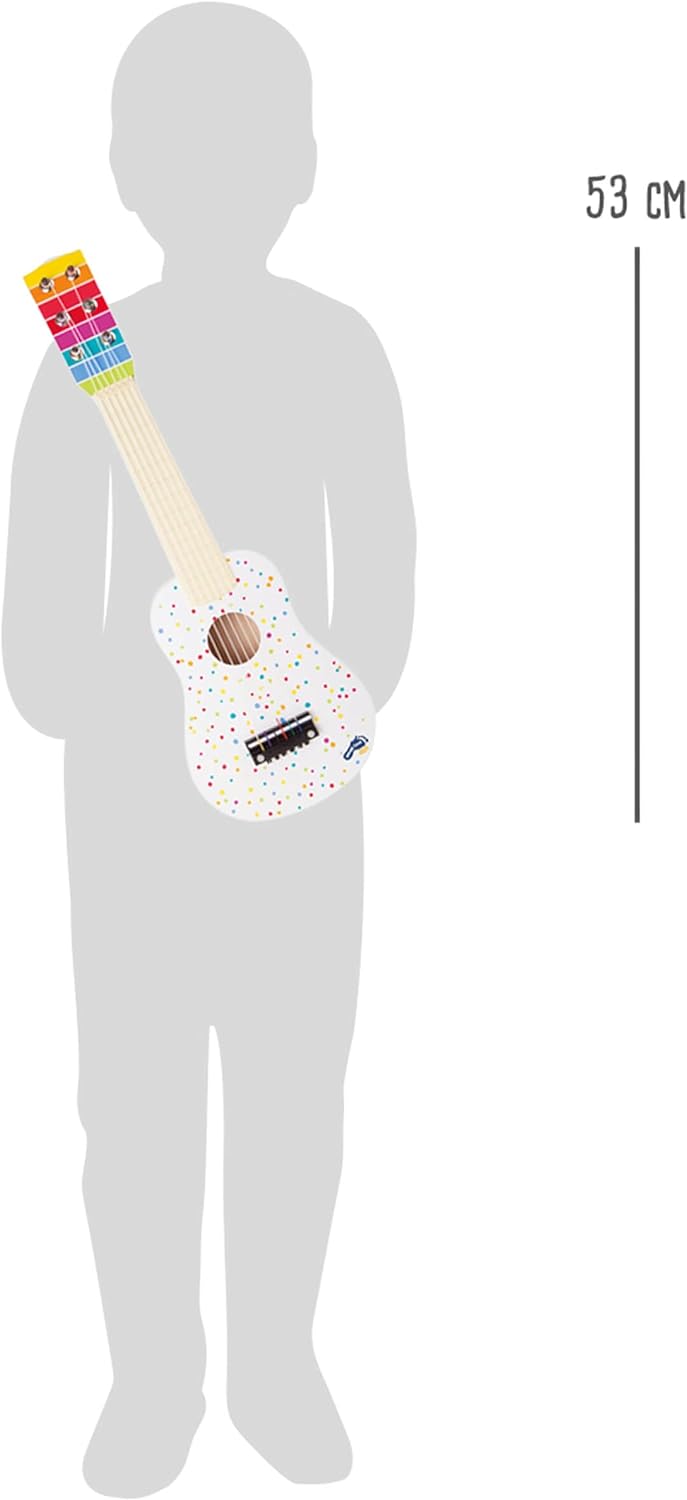 small foot 10382 "Sound" Guitar, musical instrument for young aspiring musicians, in a brightly coloured design