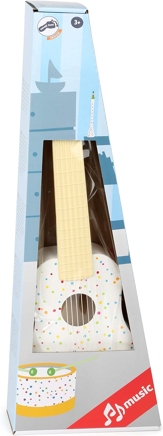small foot 10382 "Sound" Guitar, musical instrument for young aspiring musicians, in a brightly coloured design