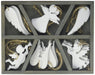 Small Foot Decoración de ángel Colgante, Madera, Blanco, 24 x 19 x 2 cm