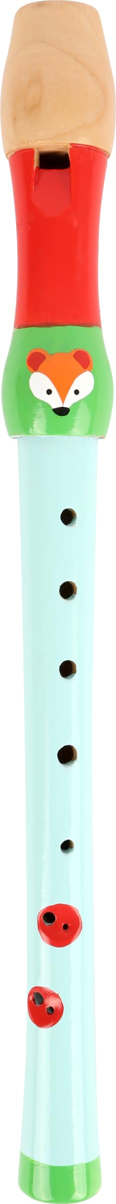Small Foot- Flauta Infantil, diseño Apto para niños, Hecha de Madera Resistente y Adecuada para Jugar, fomenta la Creatividad, Color Azul, Rojo, Verde (10722