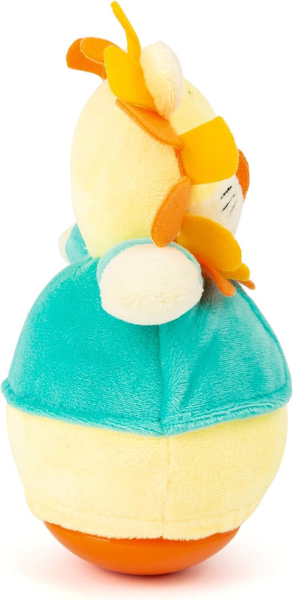 Small Foot 11426 Roly-Poly Lion, a Fun Stand-up Plush Animal for Grasping and Touching, Learning Toy, Multicolored