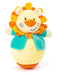 Small Foot 11426 Roly-Poly Lion, a Fun Stand-up Plush Animal for Grasping and Touching, Learning Toy, Multicolored