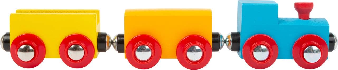 Small Foot 11491 Big Journey Wooden, Made of Wood, Toy Train Construction Set, 40 Pieces, Multicolored