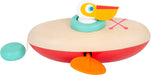 Small Foot - Small Foot - Badspeelgoed Houten Kano Pelikaan Opwindbaar