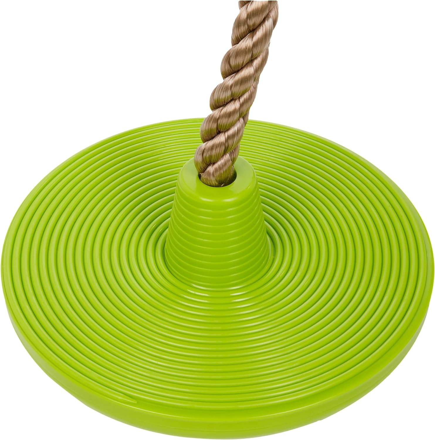 small foot 11878 2-in-1, Combination of a disc Swing and Climbing Rope, for Ages 3+ Years Toys, Green, Länge: ca. 190 cm, Ø ca. 30 cm Climbing swing