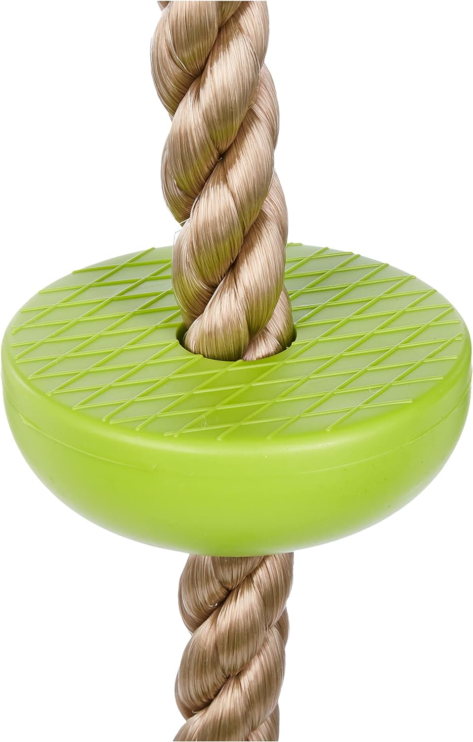 small foot 11878 2-in-1, Combination of a disc Swing and Climbing Rope, for Ages 3+ Years Toys, Green, Länge: ca. 190 cm, Ø ca. 30 cm Climbing swing