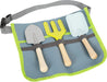 small foot 11882 Pouch with Gardening Tools made of wood & metal, w/adjustable belt strap, for kids aged 3+ years Toys, multicolor