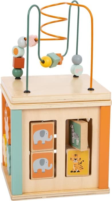 Small Foot Safari Wooden Educational Toy for Babies and Toddlers from 12 Months Item no. 11960, multicolored