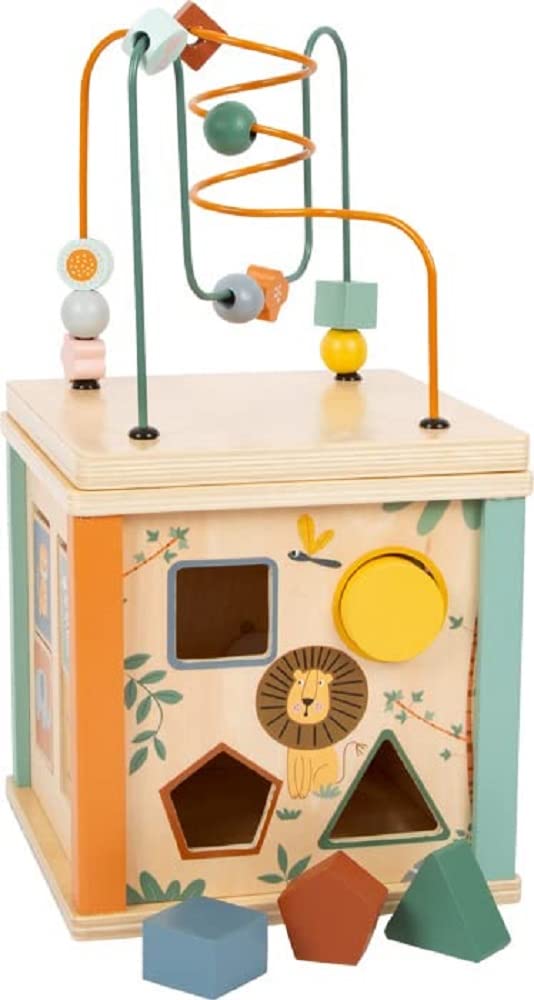 Small Foot Safari Wooden Educational Toy for Babies and Toddlers from 12 Months Item no. 11960, multicolored