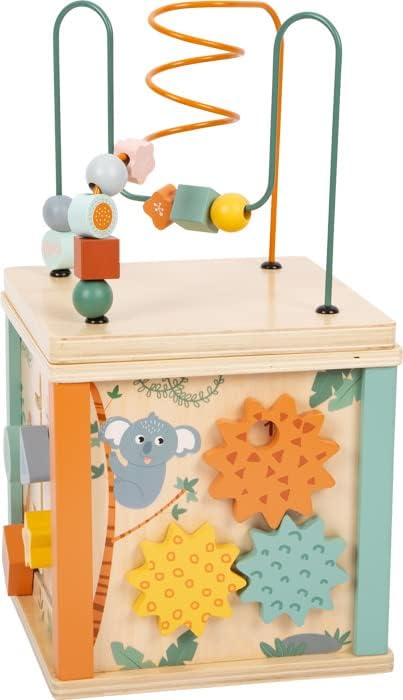 Small Foot Safari Wooden Educational Toy for Babies and Toddlers from 12 Months Item no. 11960, multicolored