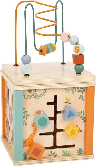 Small Foot Safari Wooden Educational Toy for Babies and Toddlers from 12 Months Item no. 11960, multicolored