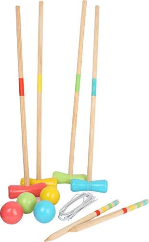 small foot 12033 Krocket Active houten FSC 100%-gecertificeerd, klassieker voor de tuin, voor elke leeftijdsgroep speelgoed, meerkleurig
