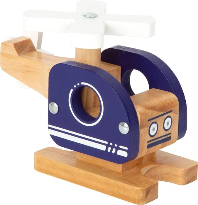Small Foot Helicopter, Toy for Children, Made of FSC 100%-Certified Wood, for Ages 18+ Months. Prod. No. 12287, Multicolored