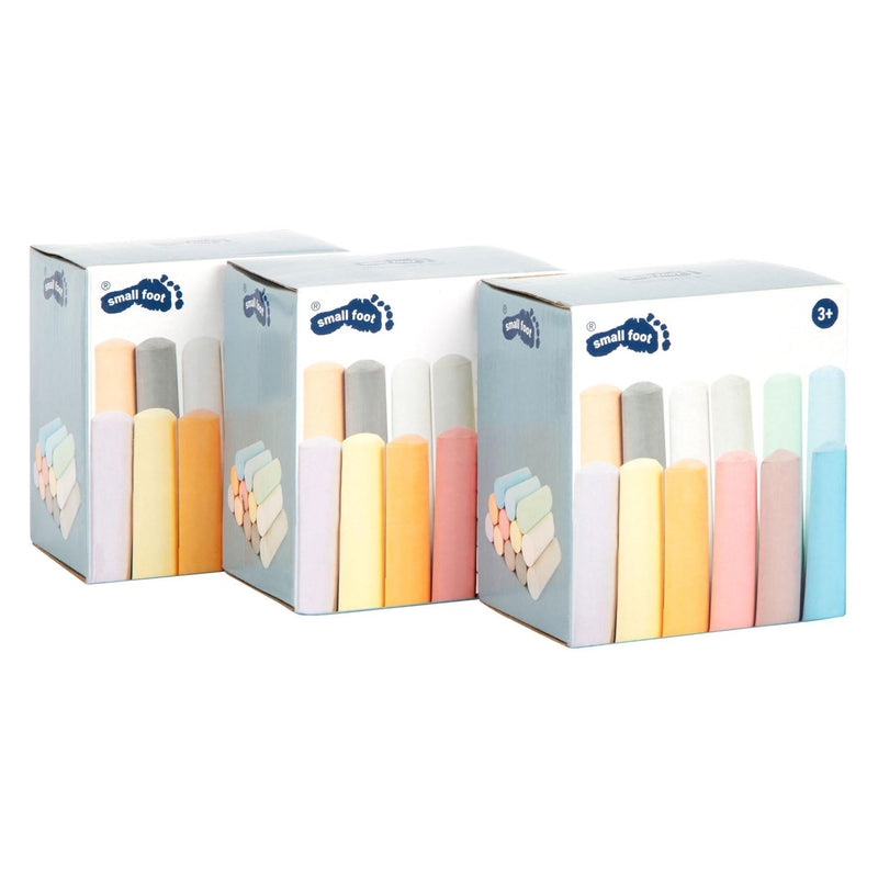 Small Foot Set Large Colored Chalk 3 Pack