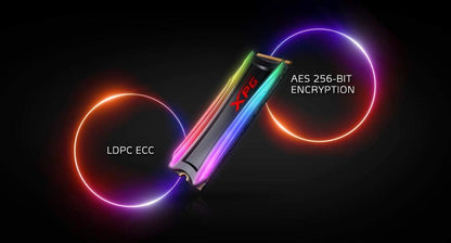 ADATA XPG S40G 1TB RGB M.2 Internal Solid State Drive Gaming-SSD Hard Disk, black, AS40G-1TT-C