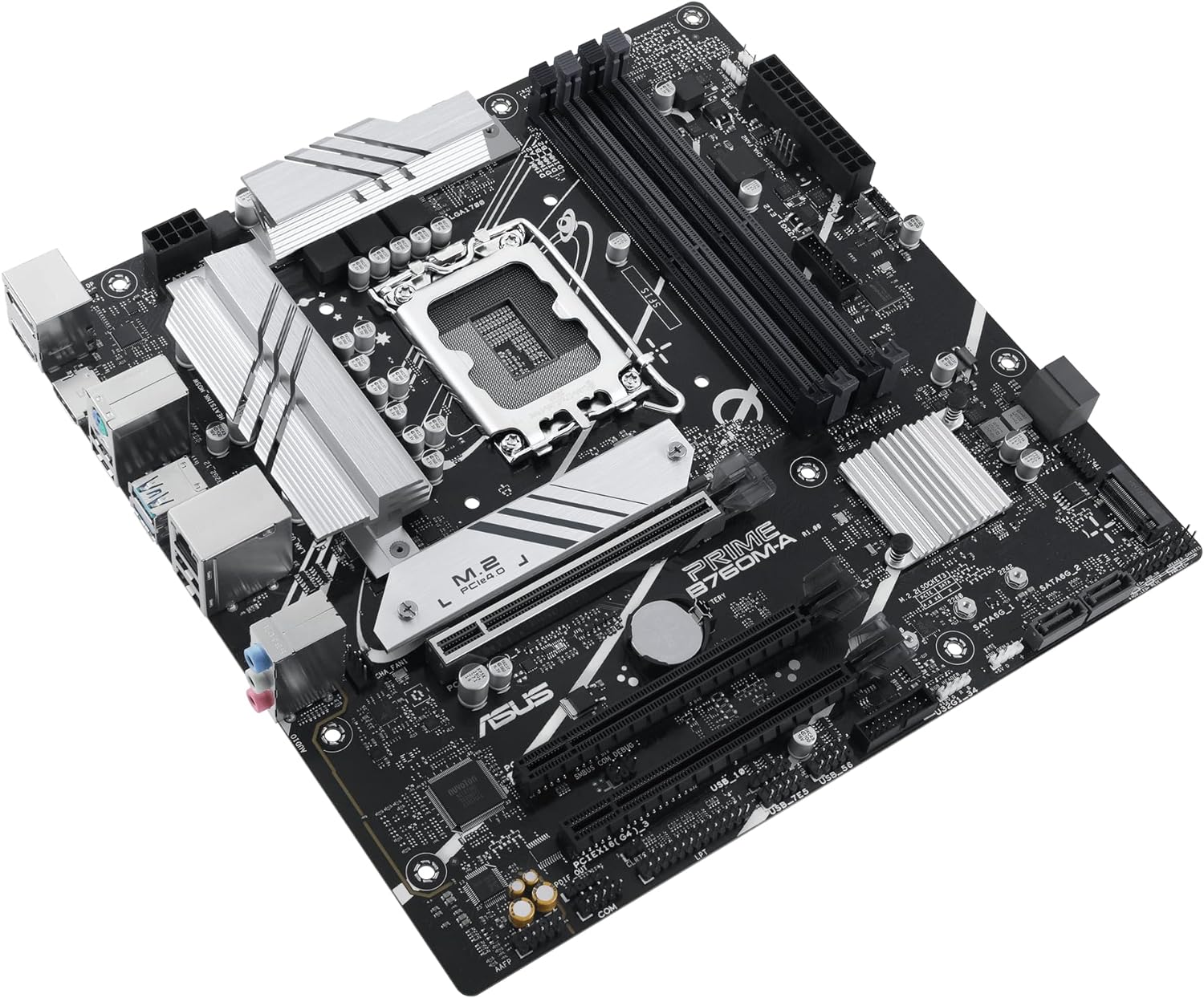 ASUS PRIME B760M-A-CSM Business Motherboard Socket Intel LGA 1700 (Intel B760, mATX, DDR5 Memory, 2x PCIe 4.0 M.2, Aura Sync