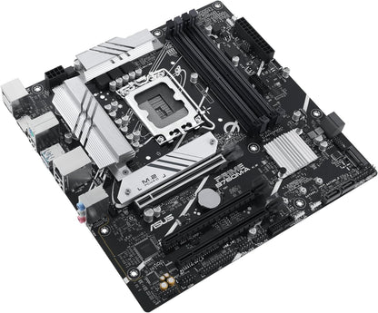 ASUS PRIME B760M-A-CSM Business Motherboard Socket Intel LGA 1700 (Intel B760, mATX, DDR5 Memory, 2x PCIe 4.0 M.2, Aura Sync