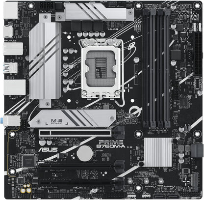 ASUS PRIME B760M-A-CSM Business Motherboard Socket Intel LGA 1700 (Intel B760, mATX, DDR5 Memory, 2x PCIe 4.0 M.2, Aura Sync