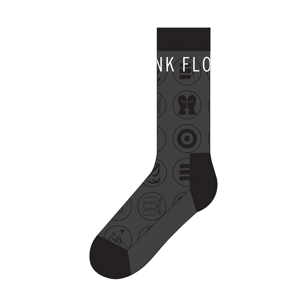 Pink Floyd Calzini Later Years Nuovo Ufficiale Uomo Charcoal Grigio (Uk Size 7 - Size One Size