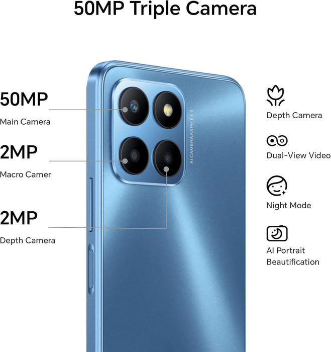 HONOR 70 Lite, Smartphone 5G, 4GB+128GB, 6,5” 90Hz FullView Display, 5000 mAh, Android 12, Dual SIM