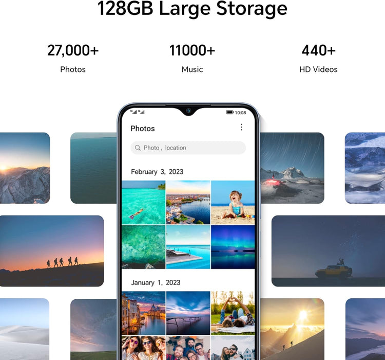 HONOR 70 Lite, Smartphone 5G, 4GB+128GB, 6,5” 90Hz FullView Display, 5000 mAh, Android 12, Dual SIM