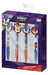 Pack di 4 Penne di Sonic - Include 2 Penne Blu e 2 Penne Rosse - Set Penne Colorate con i Personaggi della Saga - Fabbricato con 60% Plastica e 40% Gomma - Prodotto Originale Elaborato in Spagna