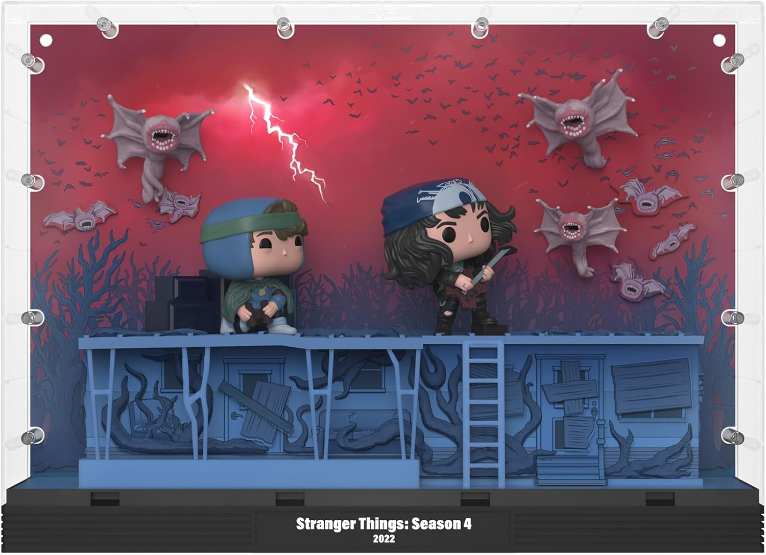 Funko POP! Moments Deluxe: Stranger Things - Dustin, Eddie and the Demobats - Phase Three - Collectable Vinyl Figure - Gift Idea - Official Merchandise - Toys for Kids & Adults - TV Fans