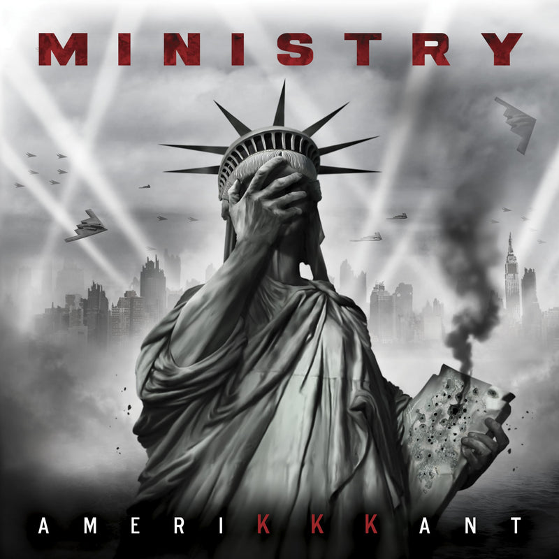 Amerikkkant - Grey W/ Black & White Splatter