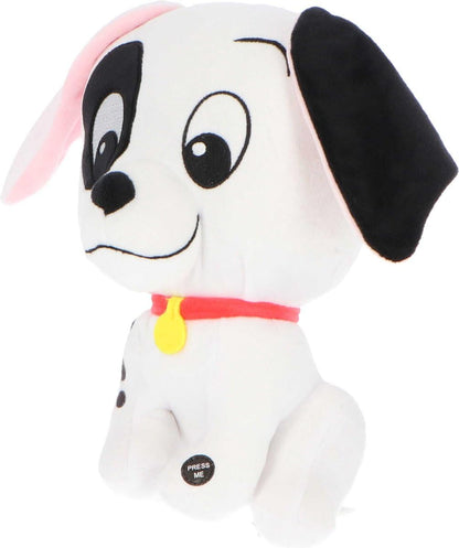 Disney LUCKY Dalmatian Dog Plush Toy from LA CHARICA DEI 101 with Verso and Music - Height 30 cm