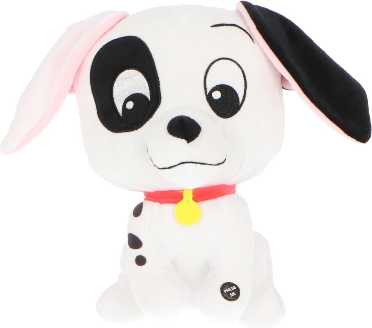 Disney LUCKY Dalmatian Dog Plush Toy from LA CHARICA DEI 101 with Verso and Music - Height 30 cm
