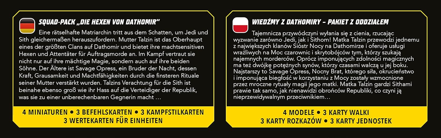 Atomic Mass Games | Star Wars Shatterpoint: Witches of Dathomir | Expansión | Juego de Estrategia | A Partir de 14 Años | Para 2 Jugadores | 90 Minutos por Partida | Multilenguaje (incluye Español