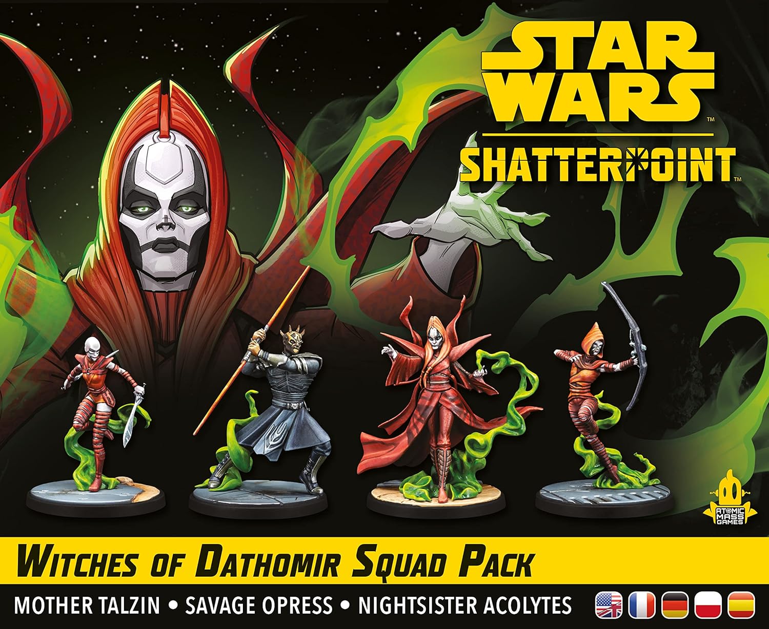 Atomic Mass Games | Star Wars Shatterpoint: Witches of Dathomir | Expansión | Juego de Estrategia | A Partir de 14 Años | Para 2 Jugadores | 90 Minutos por Partida | Multilenguaje (incluye Español