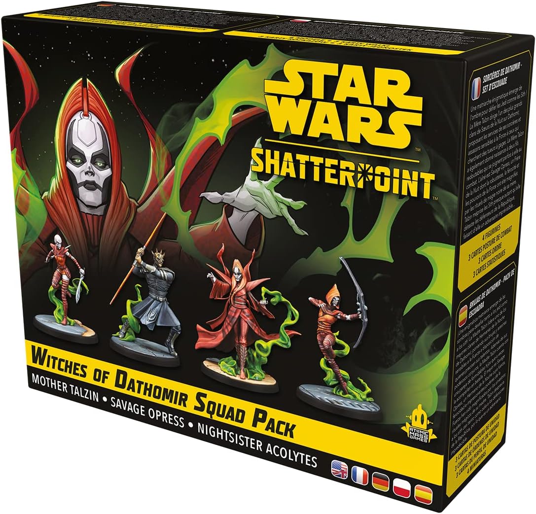 Atomic Mass Games | Star Wars Shatterpoint: Witches of Dathomir | Expansión | Juego de Estrategia | A Partir de 14 Años | Para 2 Jugadores | 90 Minutos por Partida | Multilenguaje (incluye Español