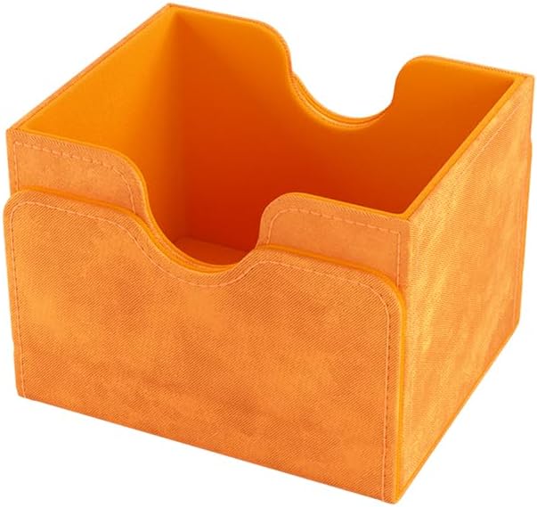 Sidekick 100+ XL Convertible Deck Box | Sideloading Card Storage Box with Removable Cover | Holds 100 Double-Sleeved Cards in Extra Thick Inner Card Sleeves | Orange Color | Made by Gamegenic