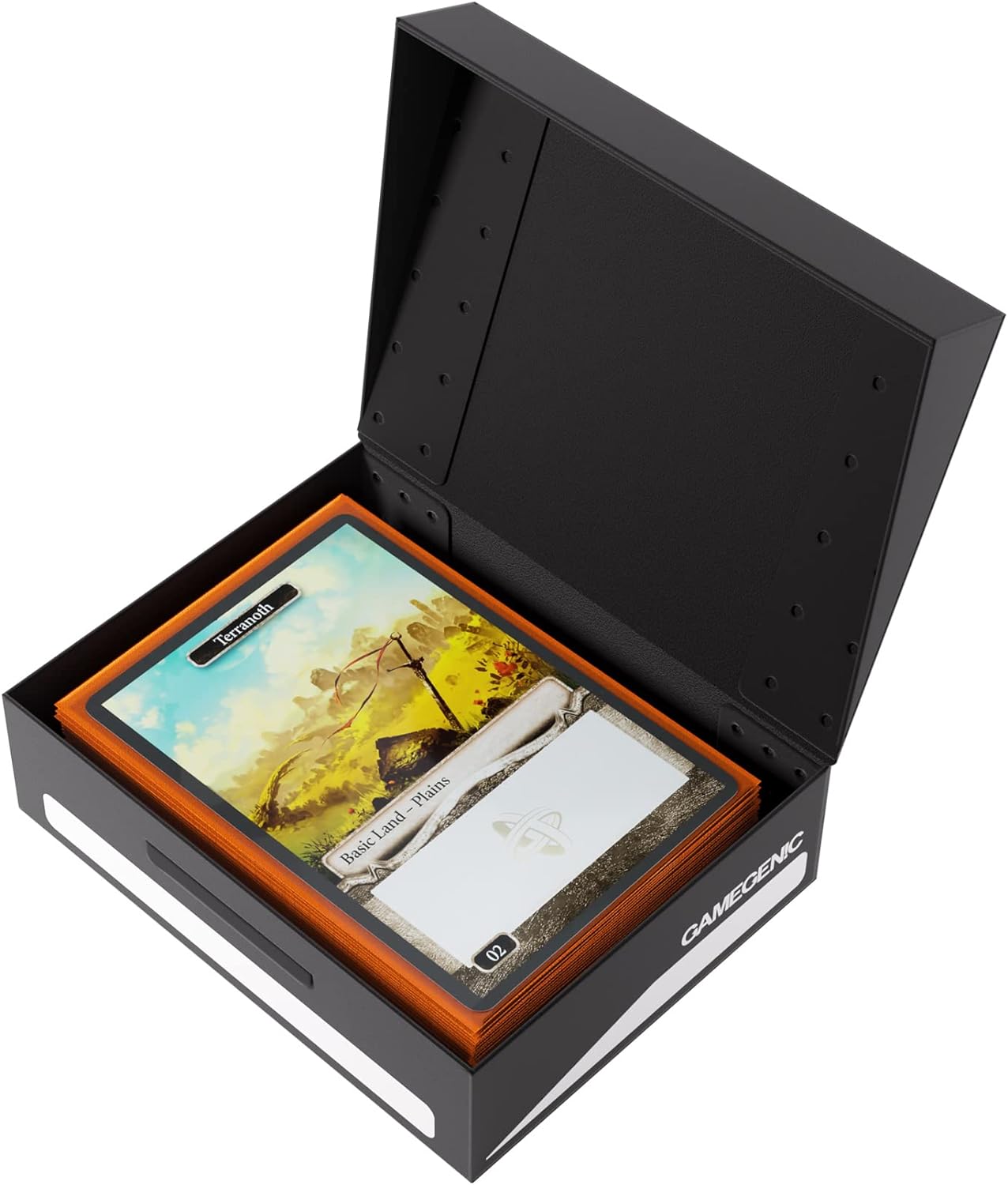 Gamegenic Token Holder | Protect and Store Game Tokens | Durable Storage Box for Tokens, Dice, Cards and other Game Accessories | Compatible with Board Games, LCG and TCGs | Black Color | Made