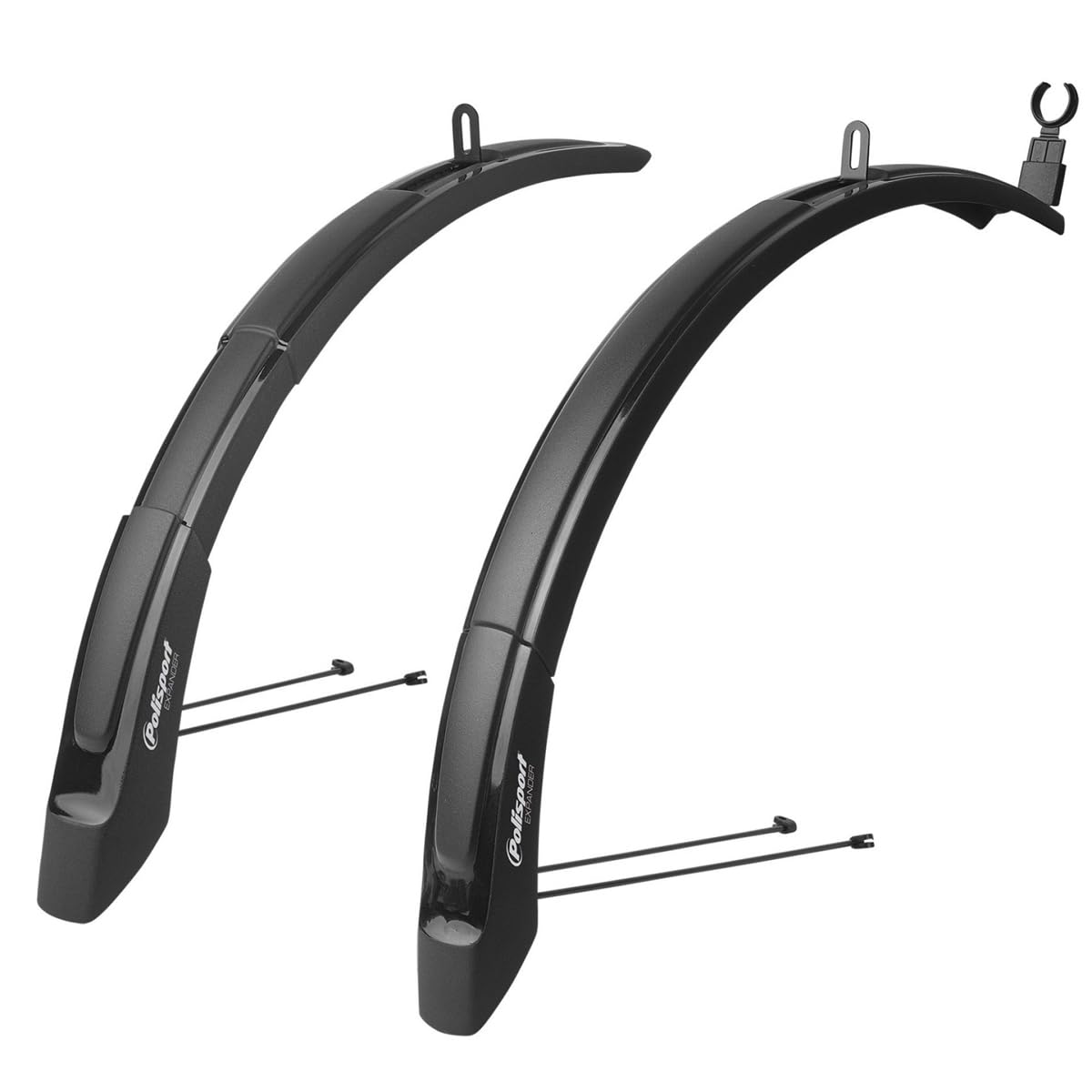 Polisport 480212 Fender Set, Black, 4 x 18 x 4 cm Unisex-Adult