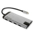 Verbatim USB-C Multiport Hub - USB 3.0, HDMI, 4K, Ethernet, SD/microSD, Quick-Charge Connector, for Laptop, MacBook, grey 49142