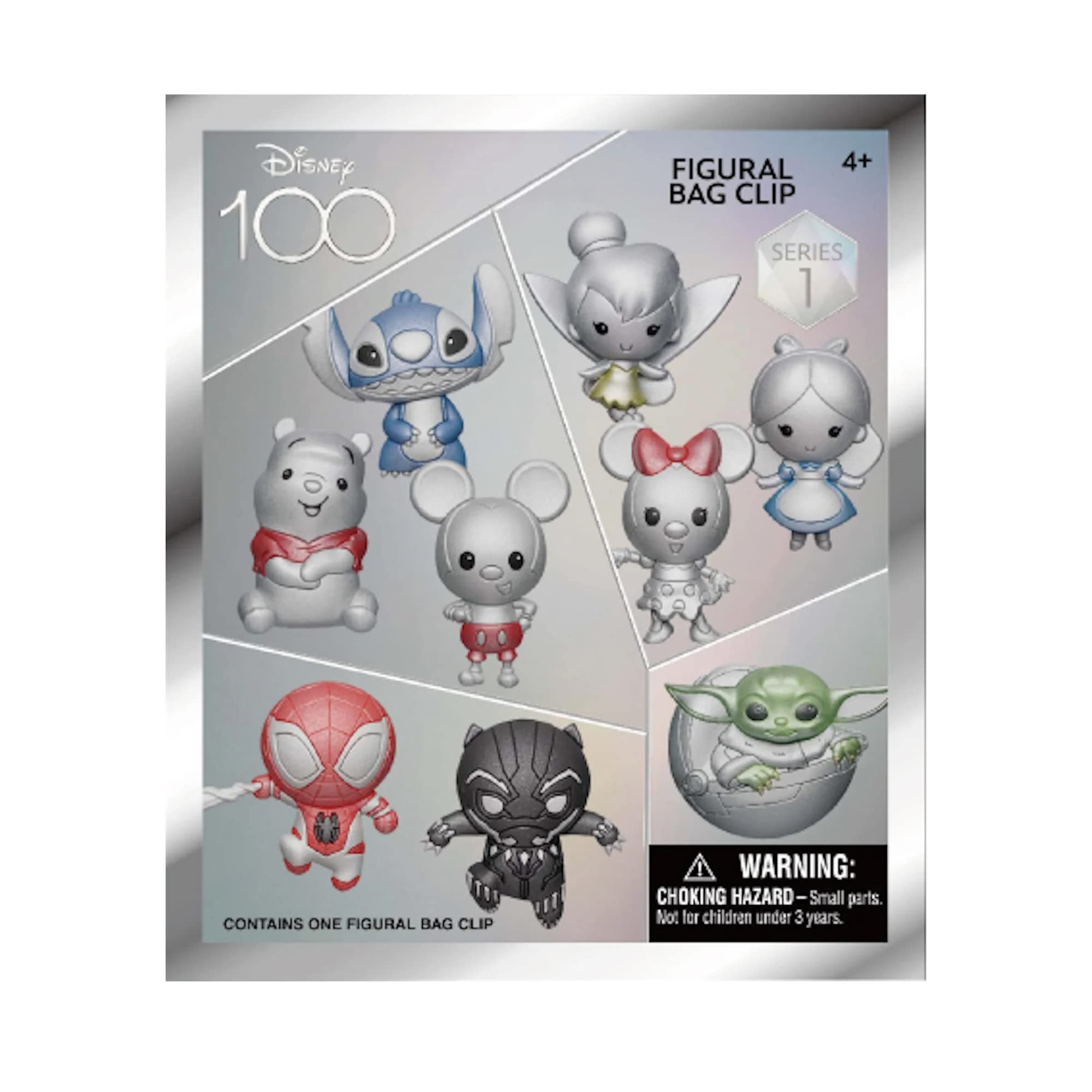Disney 100 Multi 3D Foam Bag Clip - Series 1 (Single Blind Bag)