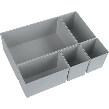 Makita P-84171 - Juego de 5 cajas de almacenamiento Makita (5 unidades, 70 mm de alto